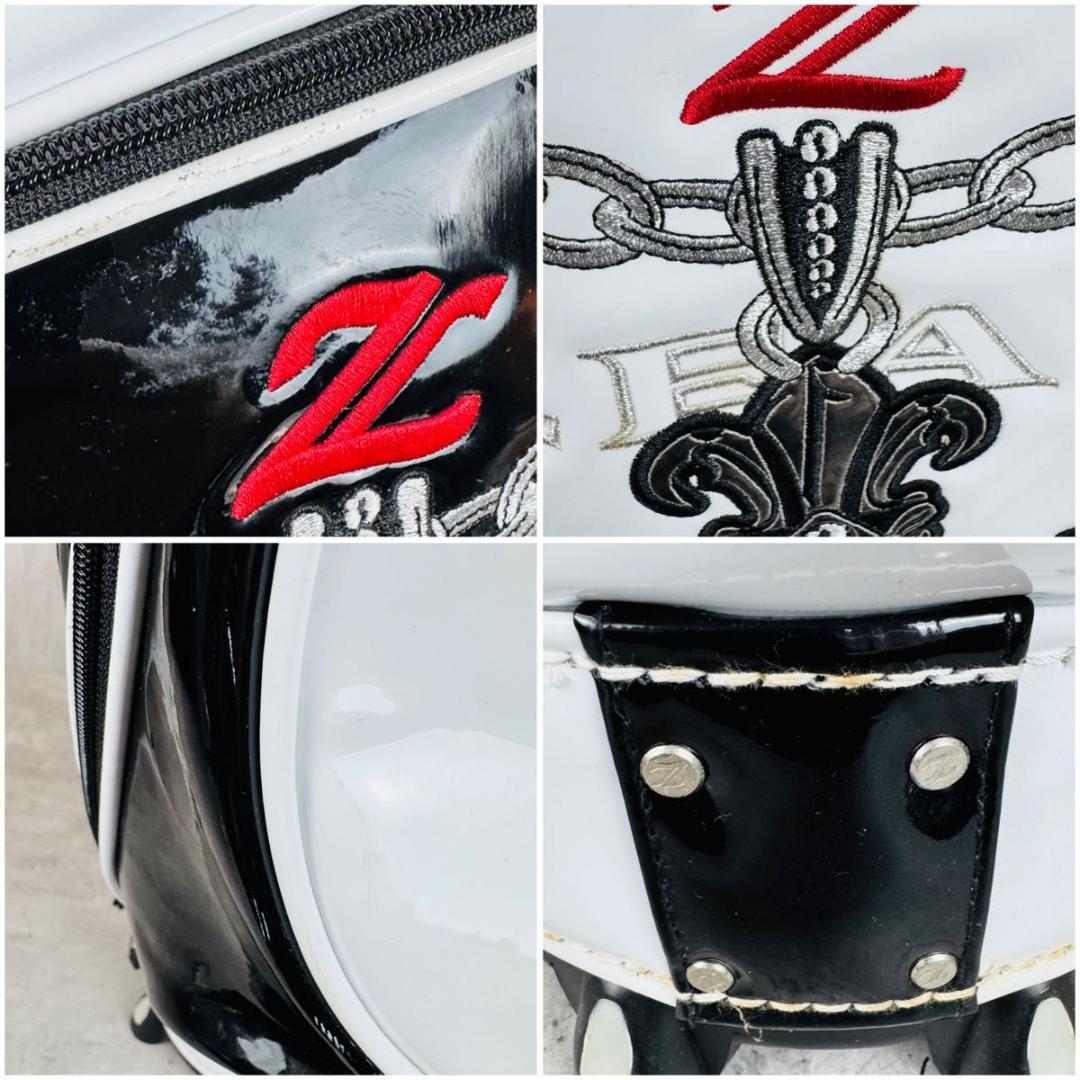 ZEAL ゴルフバッグ キャディバッグ 希少デザイン 6分割 クロス