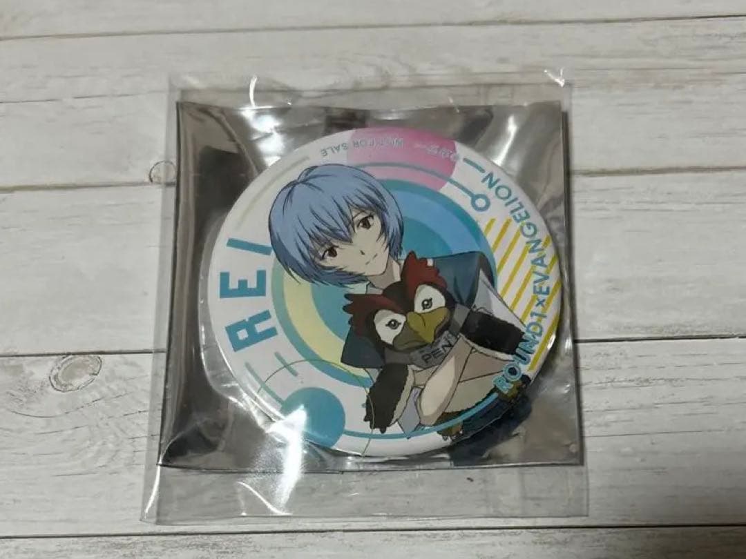 エヴァンゲリオン ラウンドワンコラボ 缶バッジ 綾波レイ