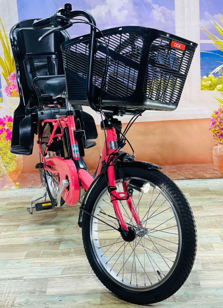 パナソニックギュット⭐️12AH！子供乗せ電動アシスト自転車Y3155