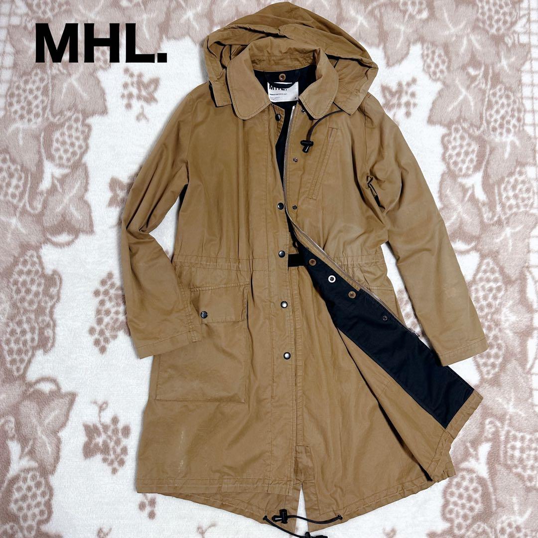 MHL. マーガレットハウエル モッズコート ミリタリー カーキ フード