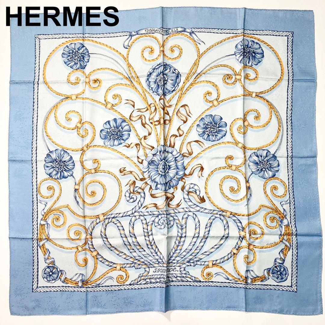 美品 HERMES エルメス シルク スカーフ カレ90 JOUVENCE 青春 - メルカリ