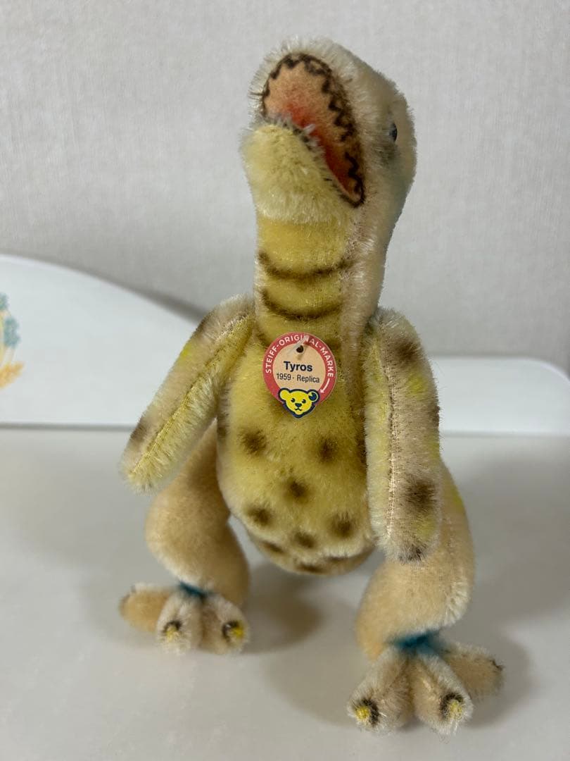 【ドイツ購入・超レア】シュタイフ　モヘア　ティラノサウルス　Tyros 　復刻版
