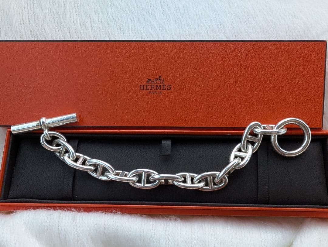 HERMES シェーヌダンクルブレスレットTGM12コマ 楽天市場】《 新品 》 エルメス シェーヌダンクル TGM 12コマ シルバー