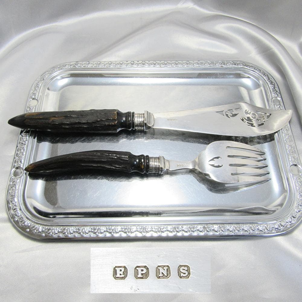 Copper Brothers.【純銀継手】アントラーハンドルのサーバーセット