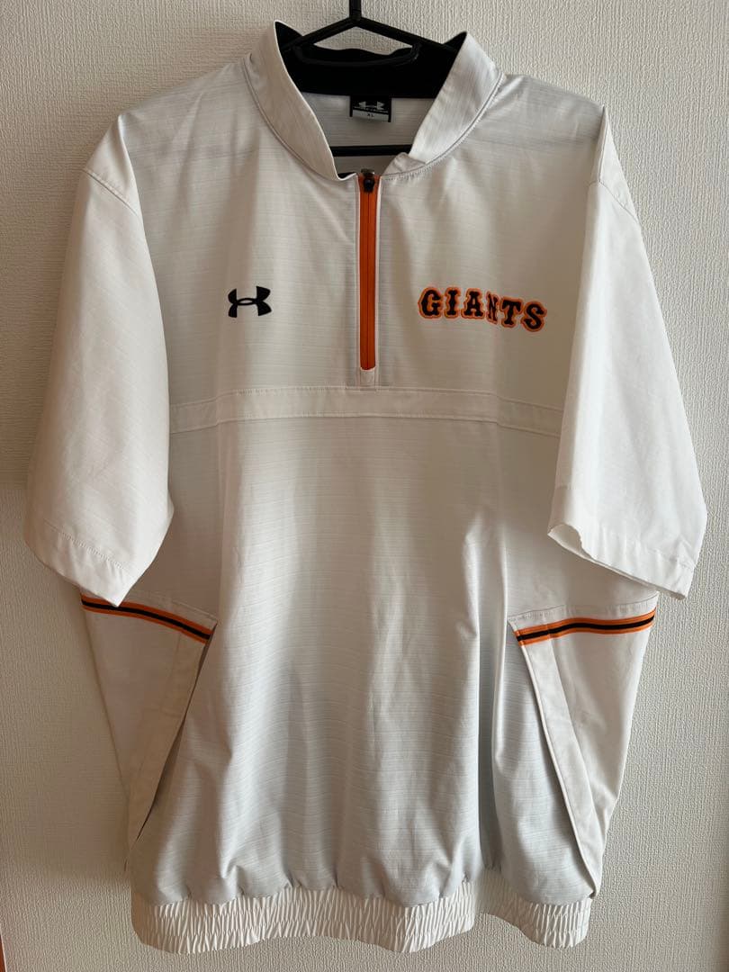 プロ野球 巨人 読売ジャイアンツ 半袖ハーフジップジャケット XL