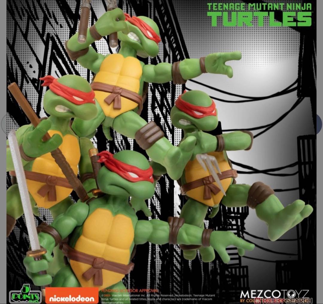 Mezco toys 5ポイント プラス　TMNT タートルズ フィギュア
