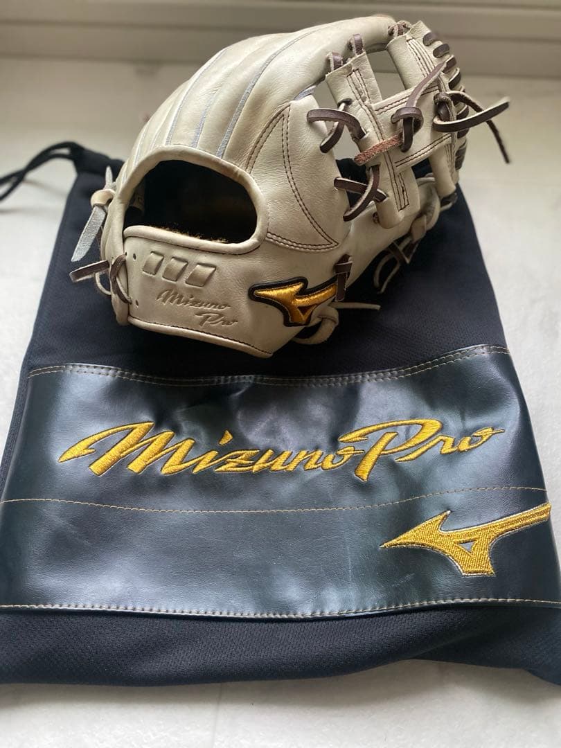 即戦力 ミズノプロ内野手硬式グローブ キャメル - メルカリ