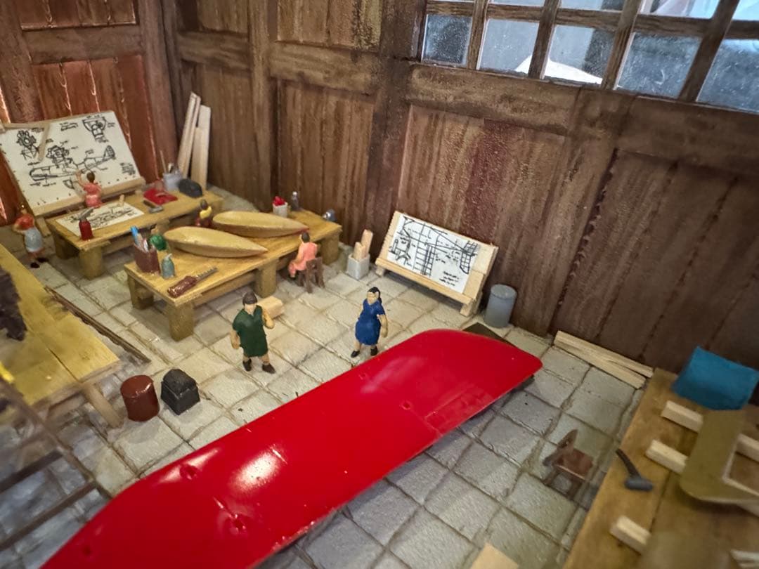 紅の豚　ジオラマ　『ピッコロ社』　ジオラマ　模型　プラモデル