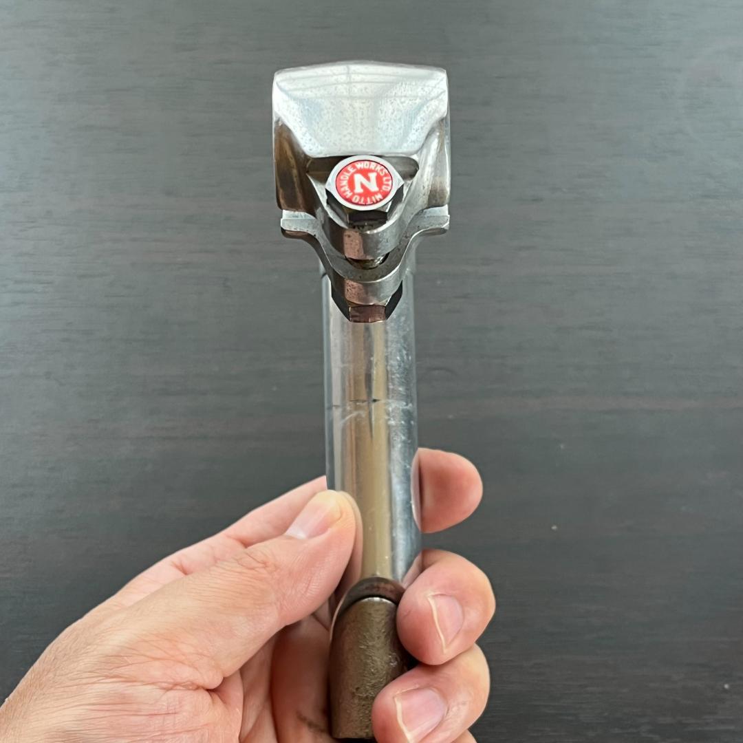 NITTO 日東 FORGED 鍛造スレッドステム 90mm ブルーラグ - メルカリ