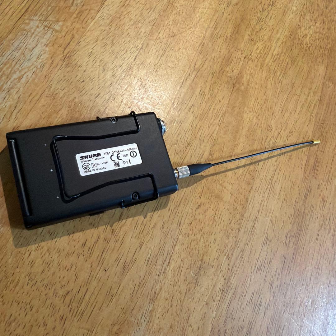 SHURE UR1 ワイヤレス送信機 470-630MHz 貴重 - メルカリ
