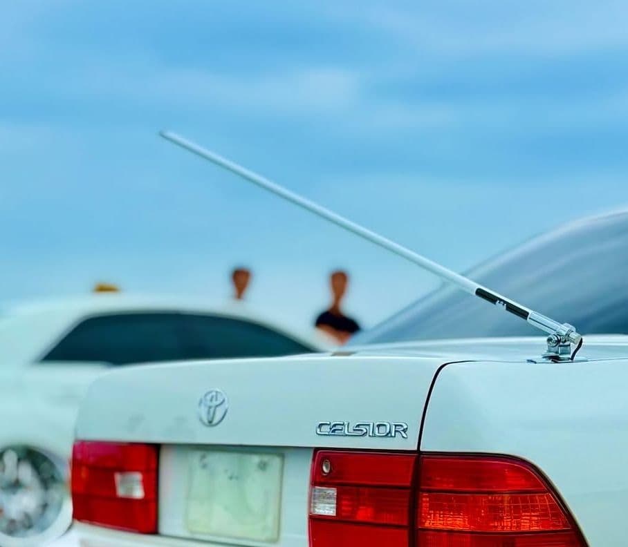 最新作！送料込み！VIPアンテナ 白 本物 ジャンクションプロデュース