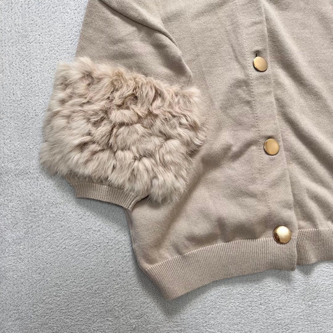 fennelフェンネル ラビットファー カーディガンニット ヤマダヤ