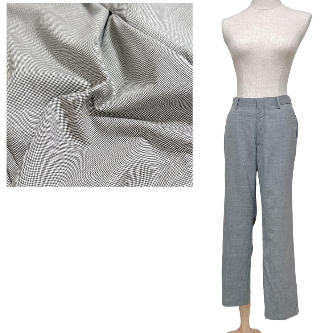 Aquascutum アクアスキュータム【3L】スラックス グレー シルク混