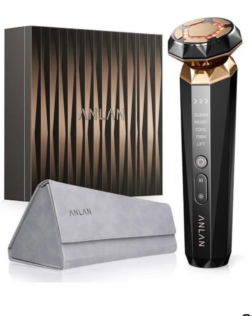 ANLAN RF温冷美顔器PRO 独自開発の特許技術PMR ANLAN RF温冷美顔器PRO 18K金メッキ 2MHz高周波 rf リフトアップ 美人
