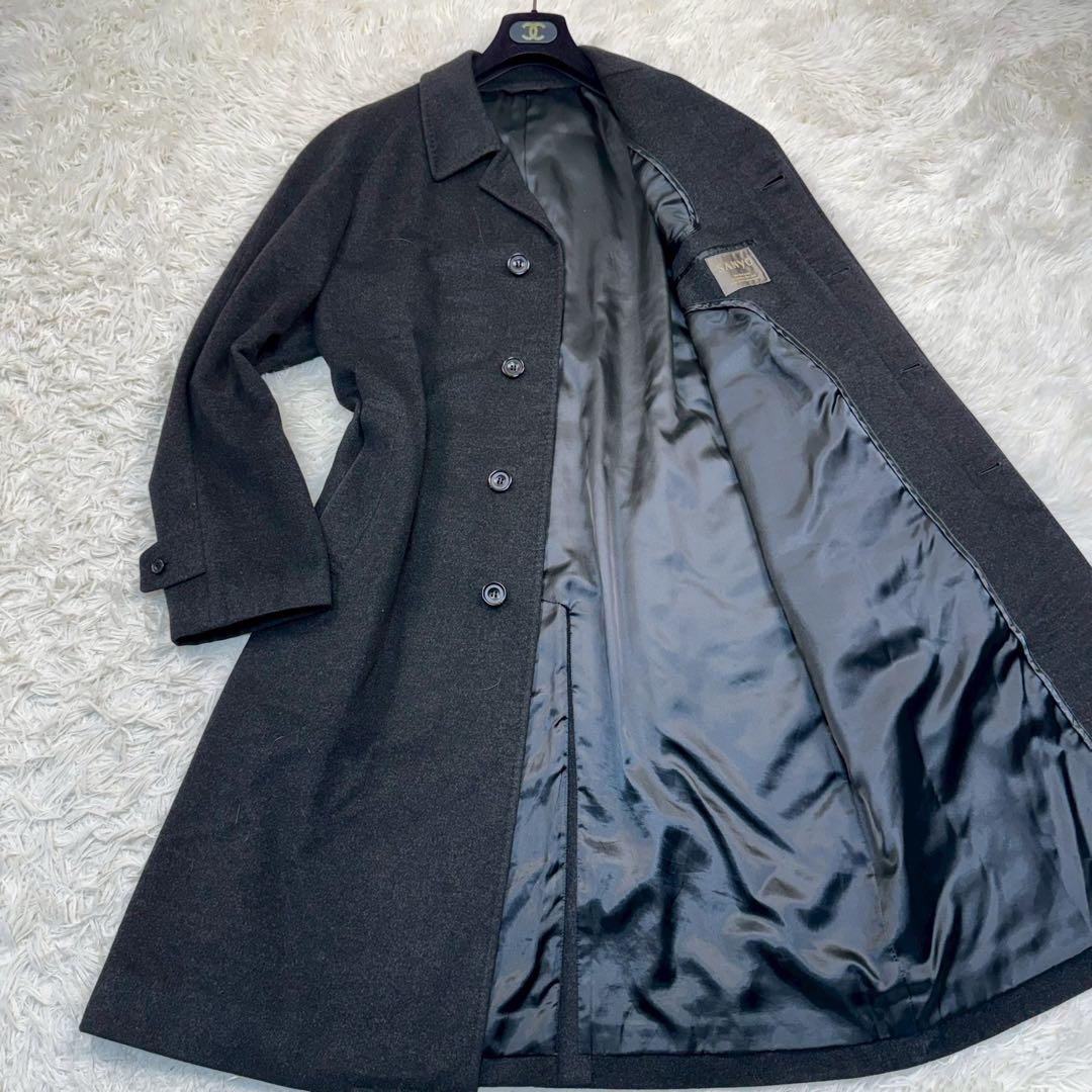 カシミヤ100%✨ SANYO サンヨー バルマカーンコート A7 XLサイズ 100年コート＞クラシックモデル バルマカーンコート(コート