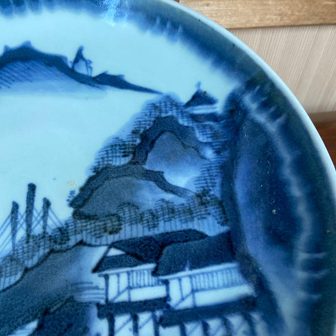 古伊万里染付碧水山居図大皿 - メルカリ