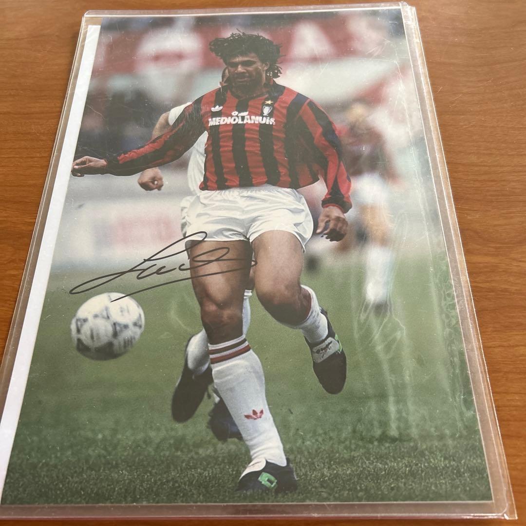 元オランダ代表 ACミラン ルート・フリット 直筆サイン入りフォト