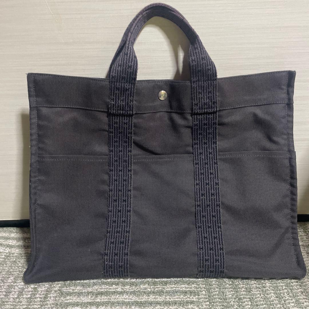 エルメスナイロンMMエールライントートバッグ メンズ　レディース HERMES（エルメス） HERLINE Tote Bag MM エールライン トートバッグ