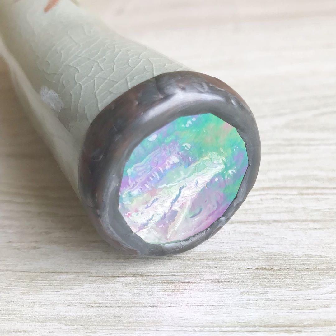 吉田真さん作 陶器の万華鏡(水引)