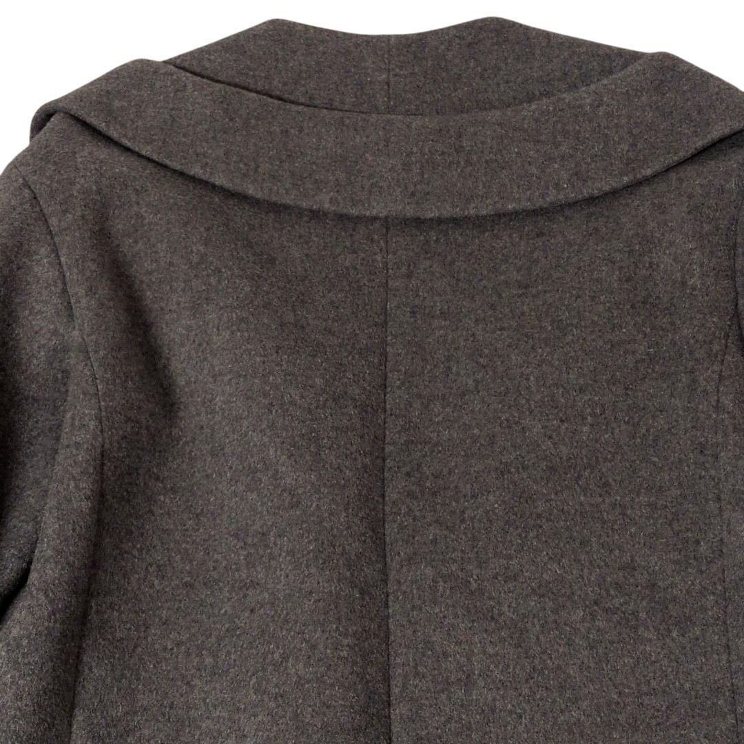 ルシェルブルー ウールビーバーロングコート チェスター ダブルカラー