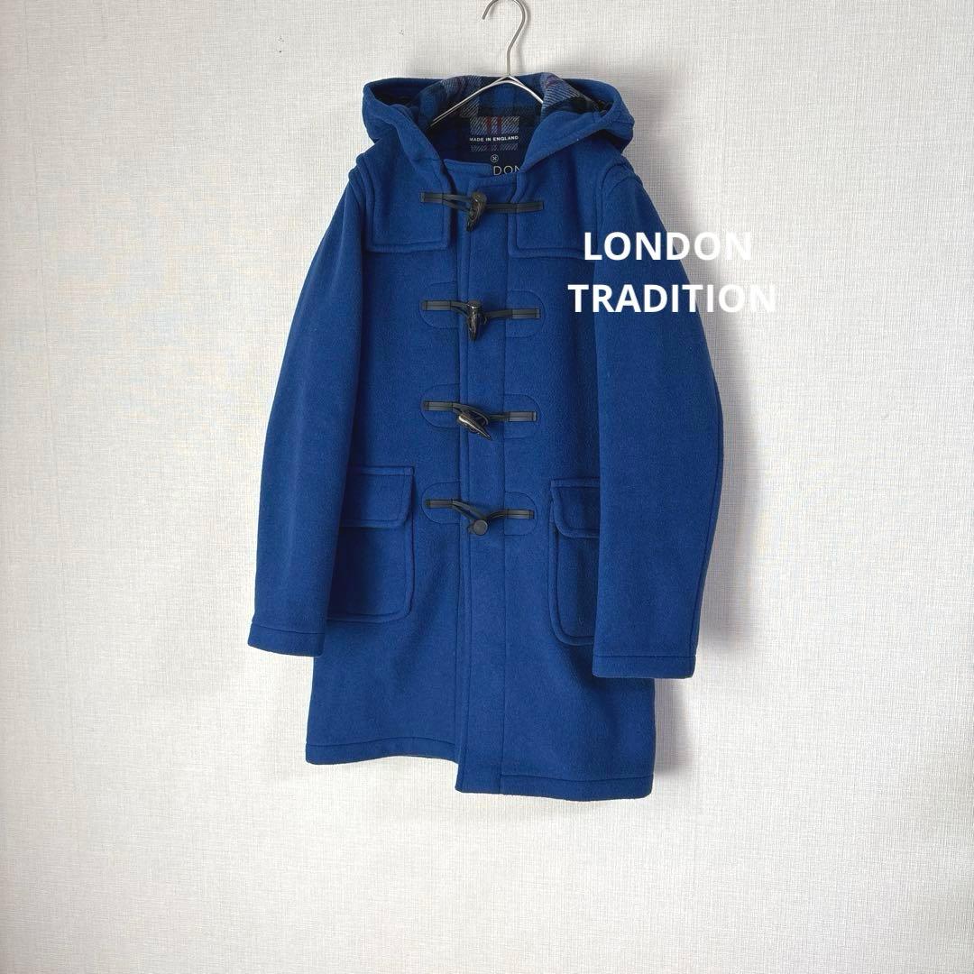 LONDON TRADITION ウール メルトン ダッフルコート ブルー 青 ロンドントラディション LONDON TRADITION ダッフルコート （Blue