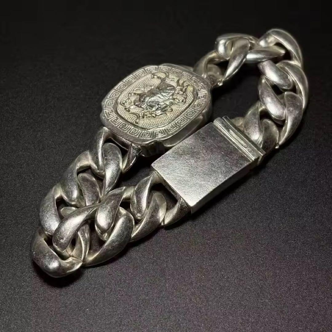 スカルモチーフ シルバー925刻印ブレスレット クロムハーツ 系 2026年最新】クロムハーツ スカルの人気アイテム - メルカリ