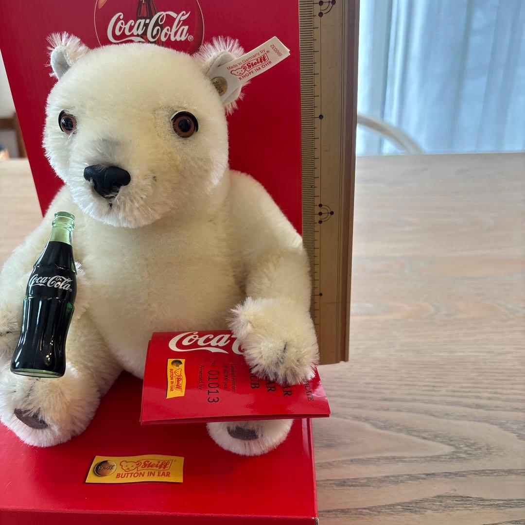 シュタイフ Steiff コカコーラベア テディベア 箱付き - メルカリ