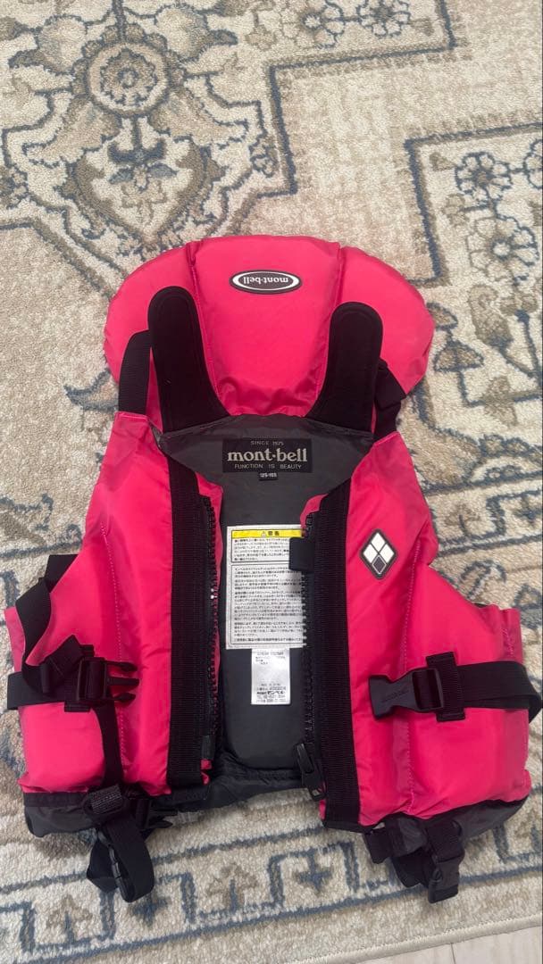 mont-bell ピンク ライフジャケット 125-155 - メルカリ