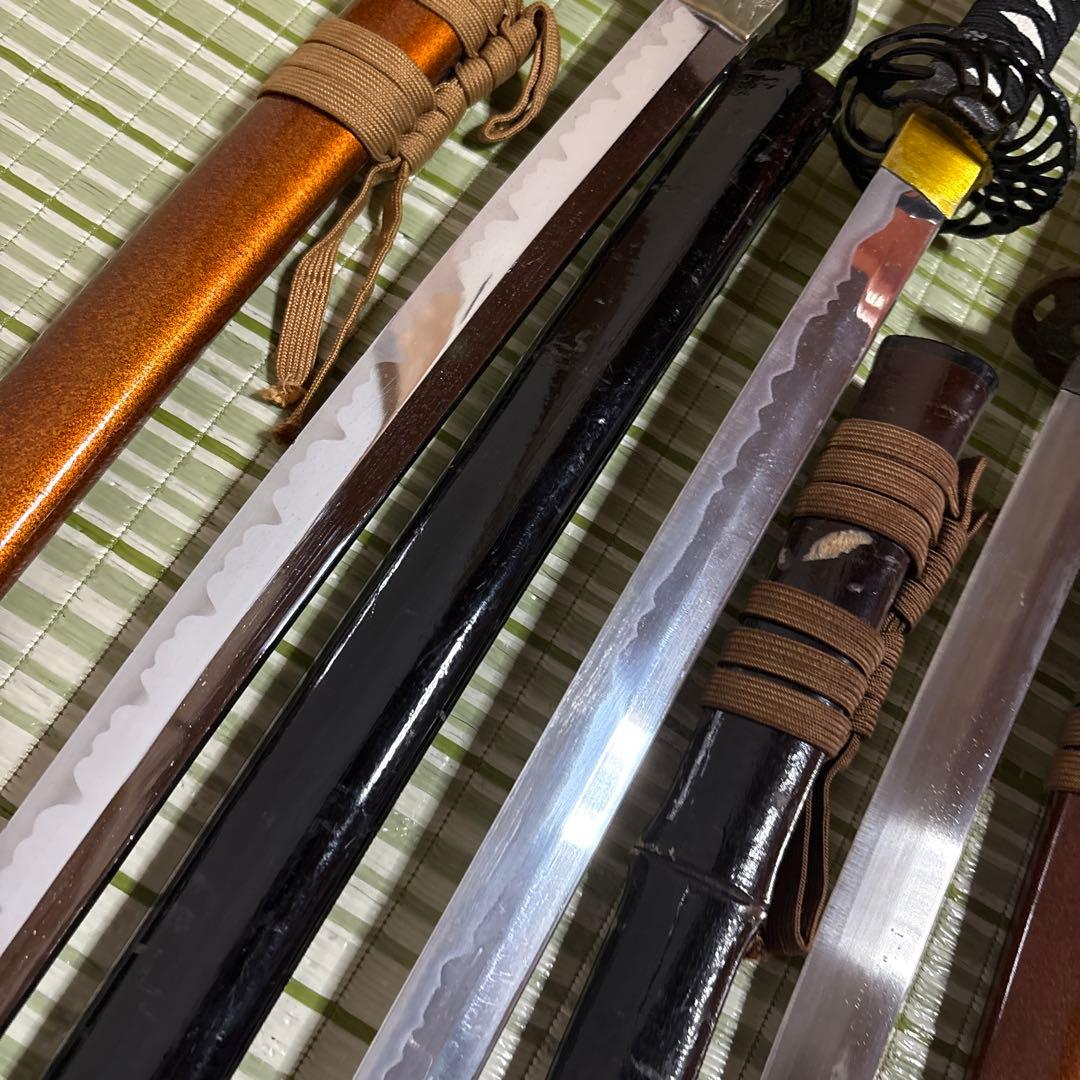 模造刀 模擬刀 武士 侍 伝統工芸 剣 鞘竹 小太刀 鞘 鍔 大衆演劇 5本