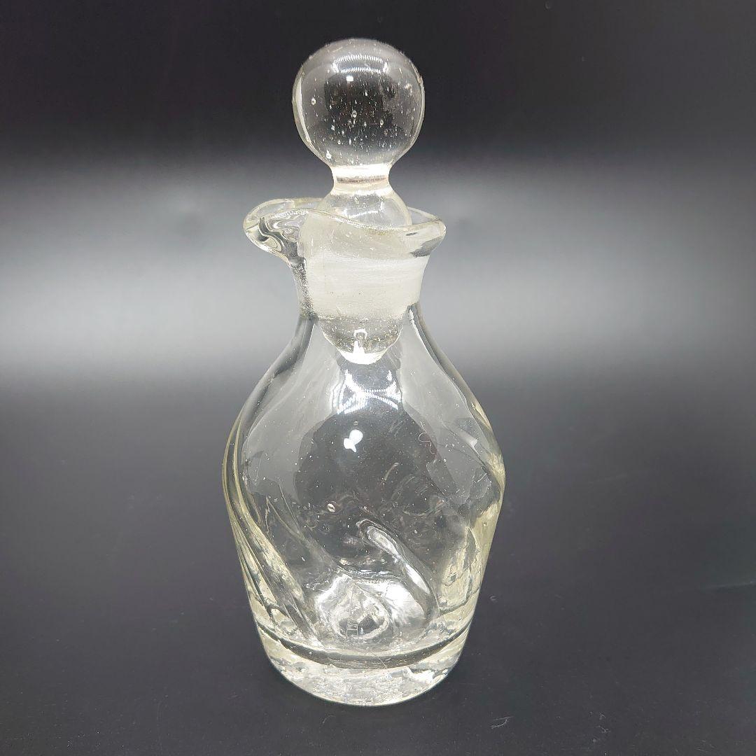 倉敷ガラス】小谷眞三作 吹きガラス クリア 醤油瓶 - メルカリ
