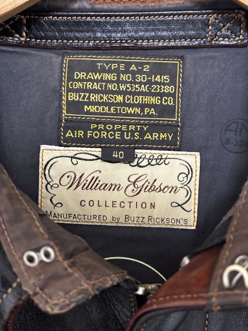 定価27万 希少 ホースハイド 茶芯 バズリクソンズ ウィリアムギブソン