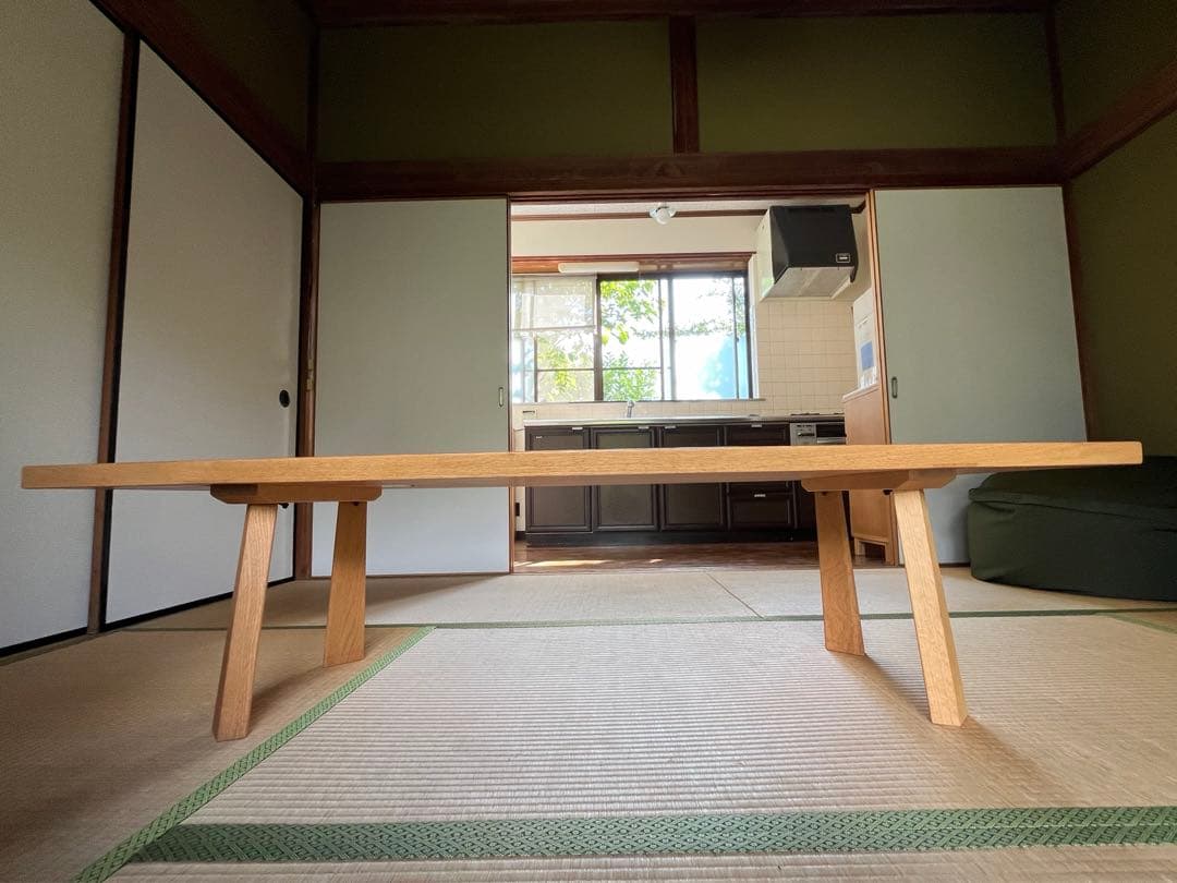 カンディハウス　ローテーブル　天然木（ナラ）　165cm カンディハウス リビングテーブル 木製 ナラ材 日本製 北欧 ナチュラル