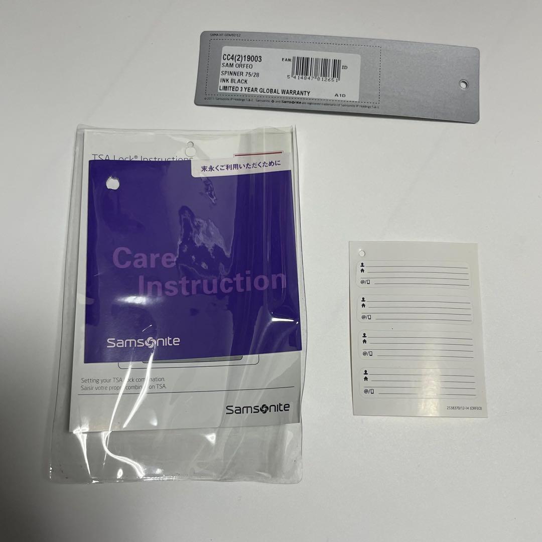美品 Samsonite ORFEO SPINNER 75/28 BLACK 黒 - メルカリ
