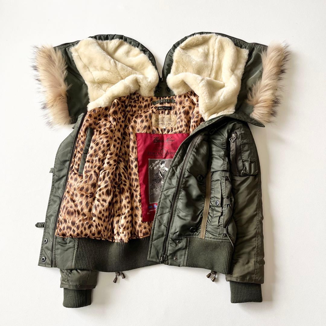 ▼00s y2k美品✨アヴィレックス ヒョウ柄 フライトジャケット N2B 短丈 ▽00s y2k美品✨アヴィレックス ヒョウ柄 フライトジャケット N2B 短丈