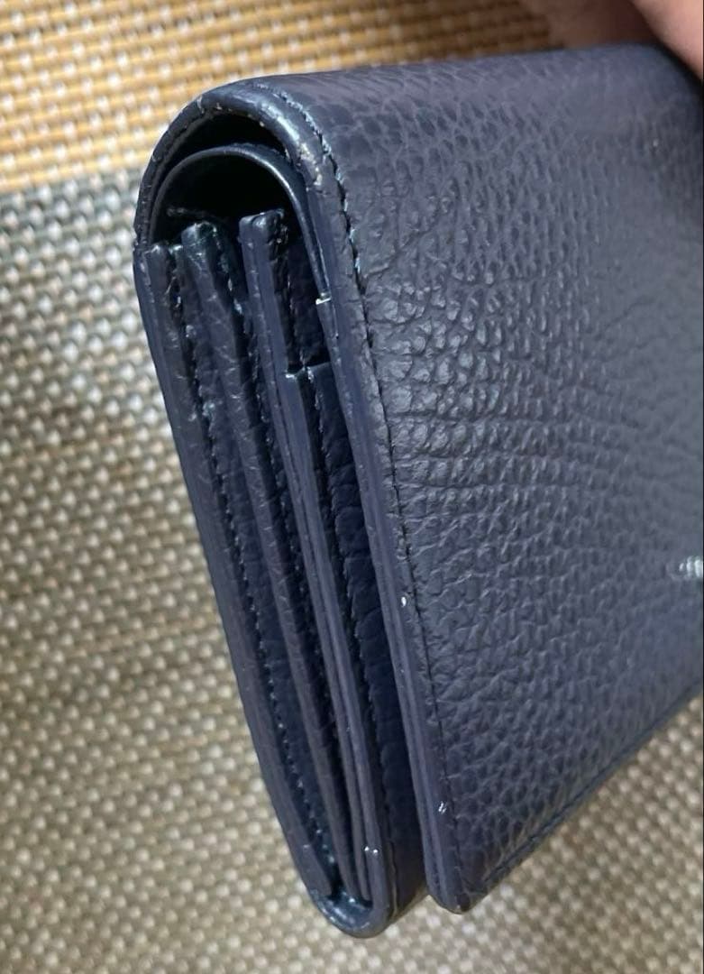 FARO ダークネイビー二つ折り財布 - メルカリ