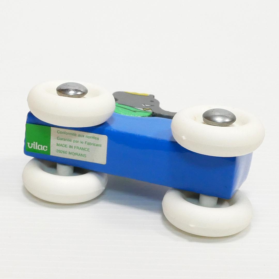 ぞうのババール」木製ミニカー（vilac社）フランス製 アンティークトイ