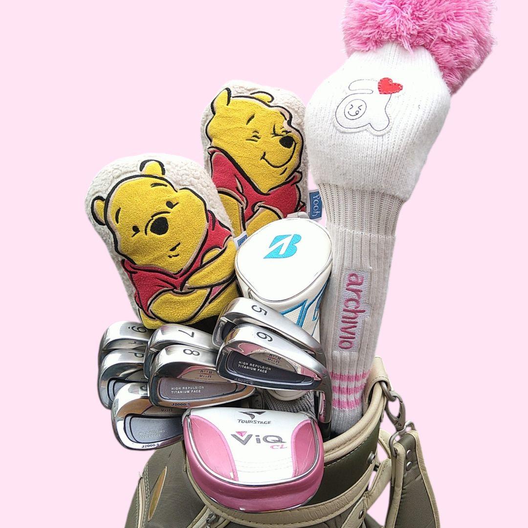 レディースゴルフセット くまのプーさん ブリヂストン 高級フルセット