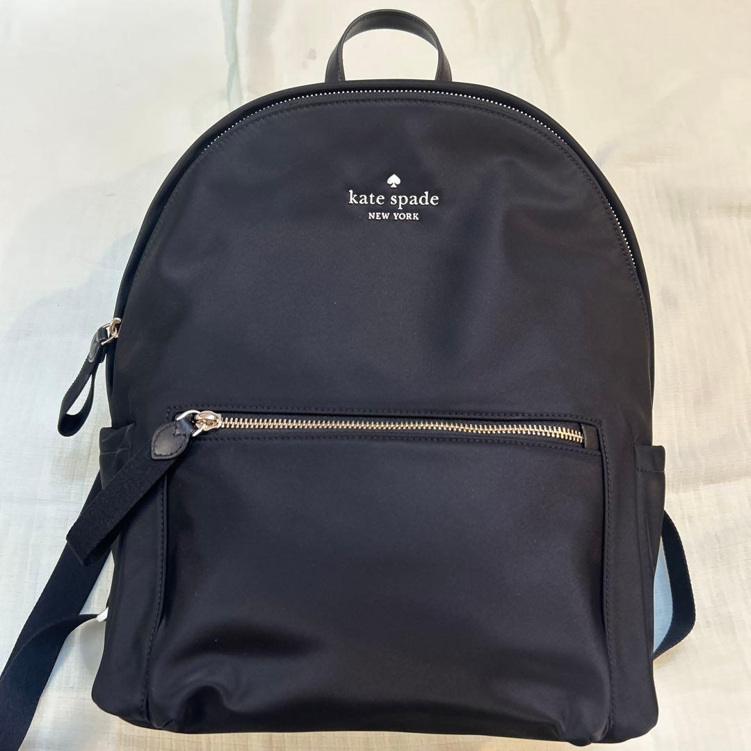kate spade 2026福袋 黒 ナイロン バックパック リュック - メルカリ