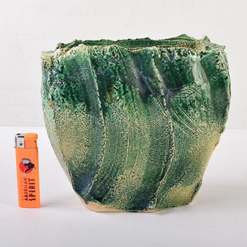 わさび様専用 織部焼 加藤敬也作 花生 扁壷 共箱 V 8184 - メルカリ