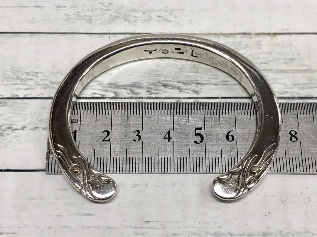 TADY&KING イーグルフェイスバングルプレーン 金目付き L 6543 - メルカリ