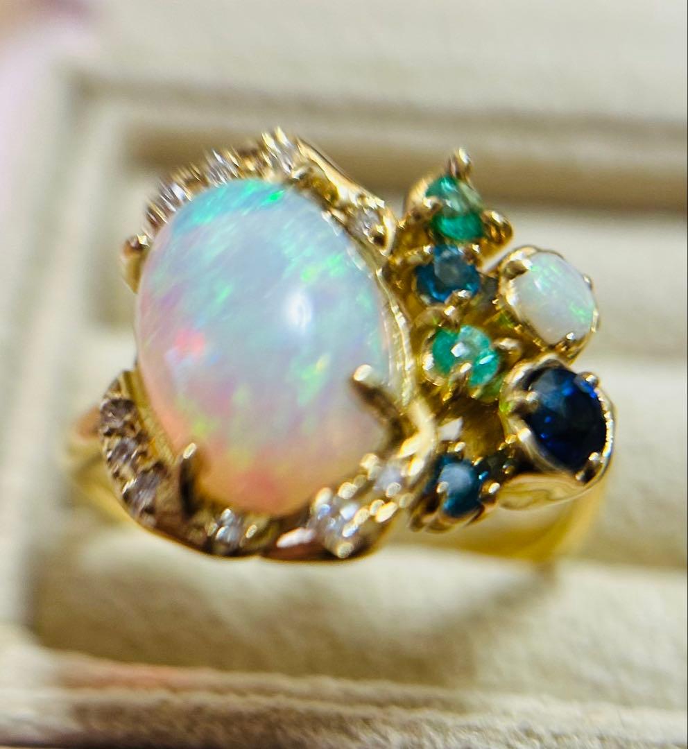 K*ロ様 ベーネベーネ　K18オパールリング　14.5号 K18 オパールリング – KIRAGA オンラインショップ