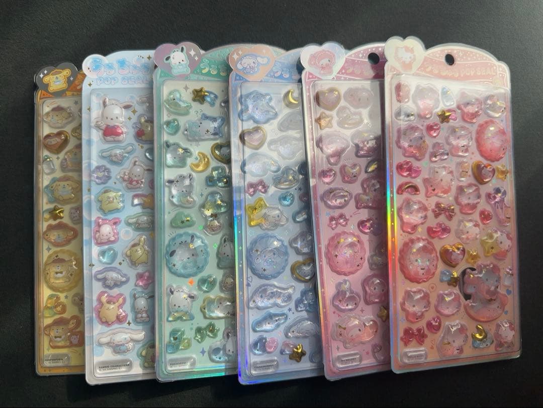 正規品 サンリオ うるちゅるポップシール 6枚セット CRUX（クラックス） 予約2026年4月 ラッピング対応 【6種セット】うる