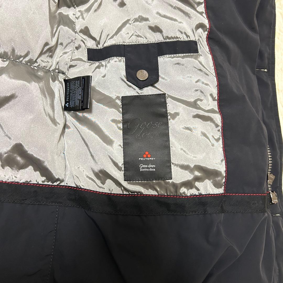 ピューテリー PEUTEREY ブルゾン ジャンパー 中綿 フード ブラック S