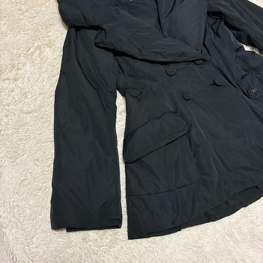 近年モデル】フォクシー ダウンジャケット ダブル くるみボタン 女優襟 M