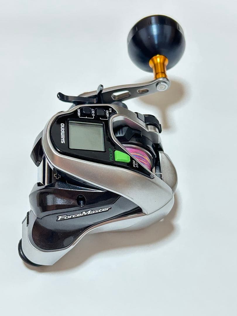 シマノ フォースマスター800 夢屋ハンドルノブ 巻上8.7㎞ 通電時間55