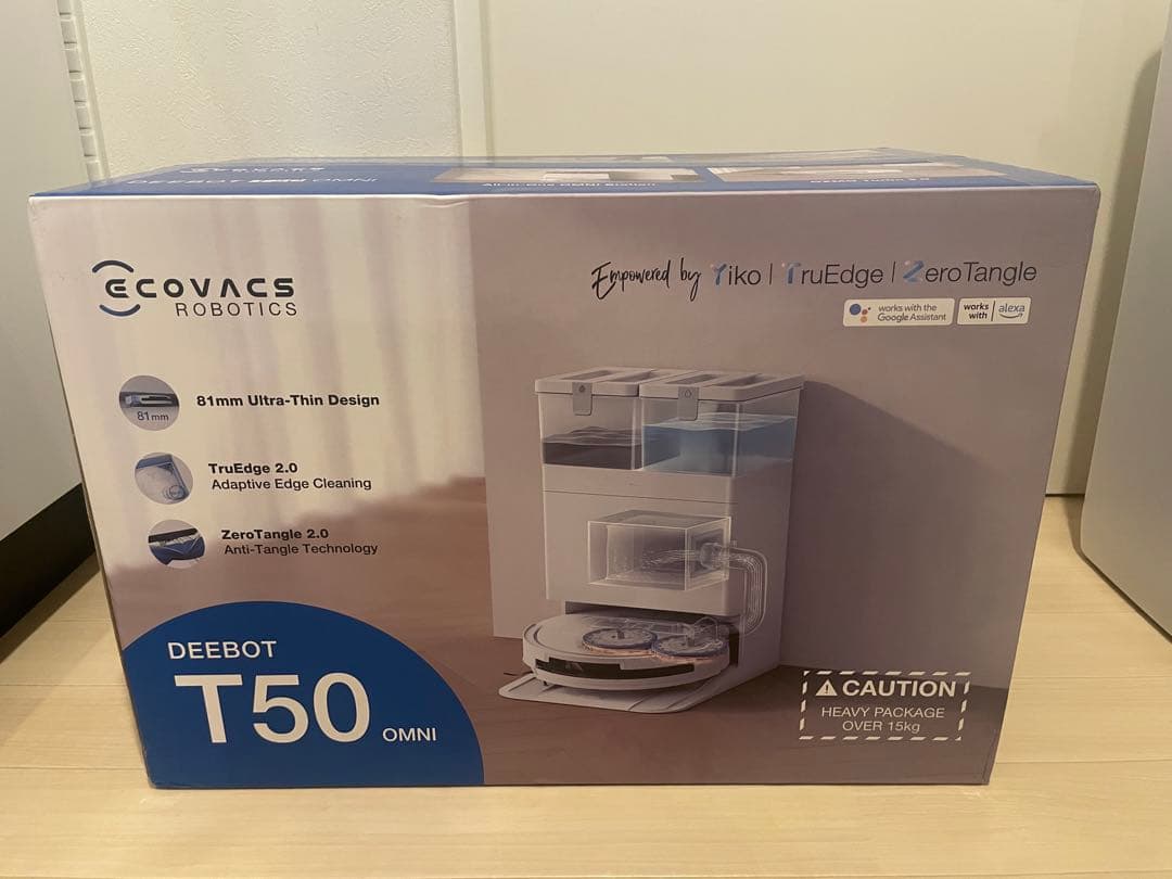 最安 新品 ECOVACS DEEBOT T50 OMNI ロボット掃除機 r95aim8s30vl2h1dc7gab2c3btqd