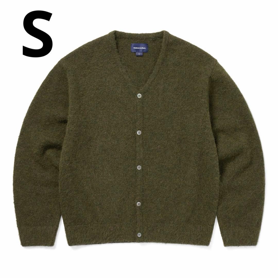 thisisneverthat ヘアリーニットカーディガン S オリーブ 完売 thisisneverthat（ディスイズネバーザット）の「Hairy Knit Cardigan