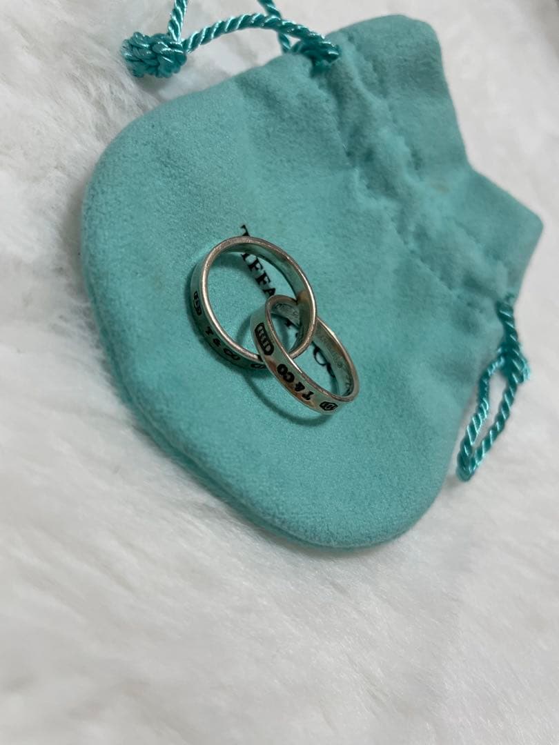 ティファニーリング ダブルリング 8.5号から9号 - メルカリ