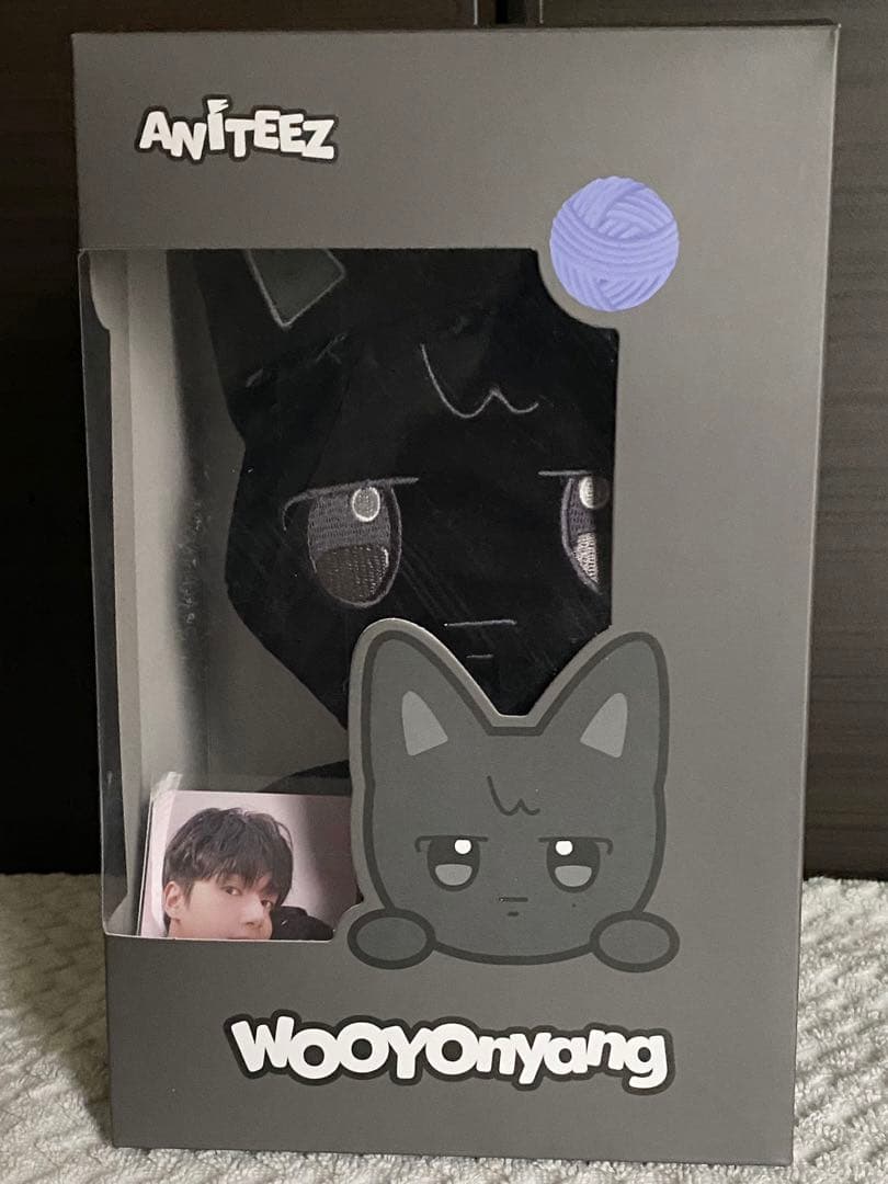 ATEEZ ウヨン ANITEEZ ウヨにゃん・トレカ付き ぬいぐるみ - メルカリ