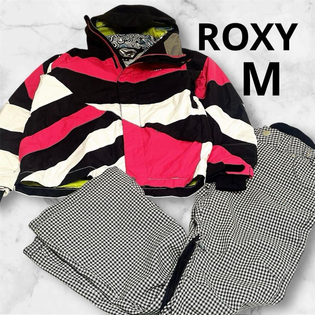 ROXY 限定品含　カラフル スノーボードウェアセット　レディースMサイズ相当 2回着用 レディース♡可愛い♡ROXY スノーボードウェア Lサイズ